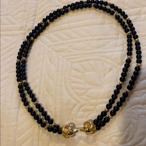 Vintage Kenneth Jay Lane Rams Head Necklace